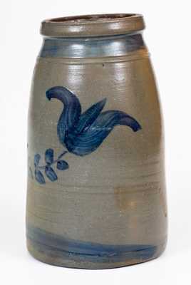 Unusual Large-Sized Stoneware Canning Jar, possibly Boughner, Greensboro, PA