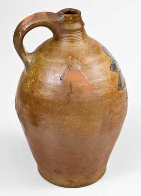 Unusual Stoneware Jug w/ Impressed Design, Crolius Pottery, Manhattan, New York