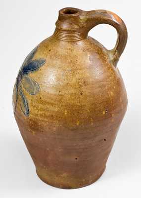 Unusual Stoneware Jug w/ Impressed Design, Crolius Pottery, Manhattan, New York