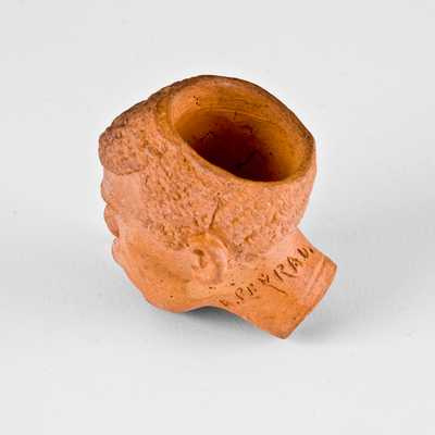 August Peyrau, New York City, African-American Figural Pipe Head, c1883