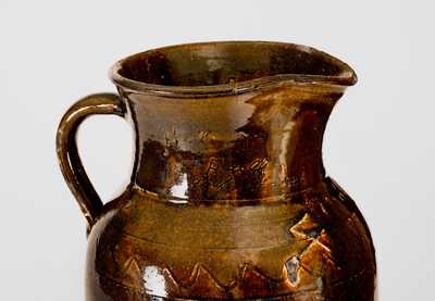 Outstanding Timmerman Pottery, Lanier County, GA Inscribed Stoneware Pitcher
