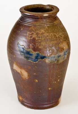 Rare WARNE & LETTS / LIBERTY FOREVER Stoneware Jar