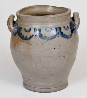 Half-Gallon att. Clarkson Crolius, New York, Open-Handled Stoneware Jar