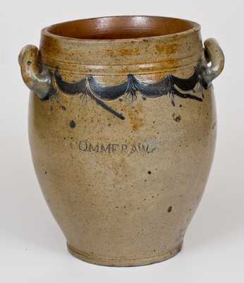 COMMERAWS / STONEWARE (Thomas Commeraw, Manhattan) Stoneware Jar