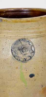 Rare Stoneware Sun Face Jar, attributed to Xerxes Price, Sayreville, NJ, c1810 s