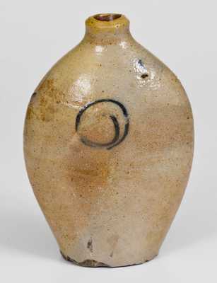 Early Cobalt-Decorated Stoneware Flask, Northeastern U.S., 18th or early 19th century