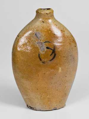 Early Cobalt-Decorated Stoneware Flask, Northeastern U.S., 18th or early 19th century