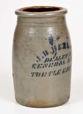 Stoneware Canning Jar with TURTLE CREEK, PA Stenciled Advertising