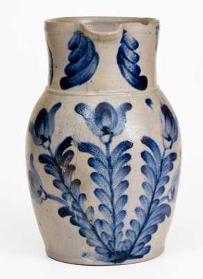 1 Gal. Stoneware Pitcher w/ Profuse Decoration, Baltimore, circa 1850s