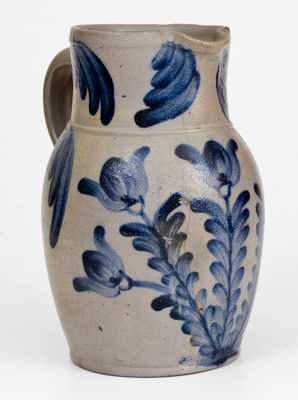 1 Gal. Stoneware Pitcher w/ Profuse Decoration, Baltimore, circa 1850s