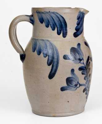 1 Gal. Stoneware Pitcher w/ Profuse Decoration, Baltimore, circa 1850s