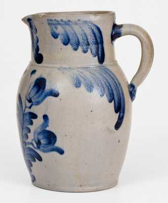 1 Gal. Stoneware Pitcher w/ Profuse Decoration, Baltimore, circa 1850s