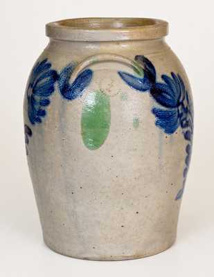 1 Gal. Stoneware Jar with Floral Decoration, Baltimore, circa 1840s