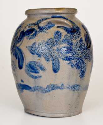 1 1/2 Gal. Baltimore Stoneware Jar with Floral Decoration, circa 1830s