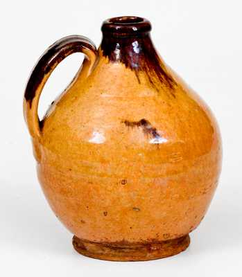 Outstanding Small-Sized New England Redware Jug