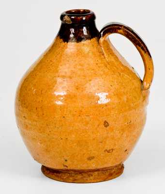 Outstanding Small-Sized New England Redware Jug