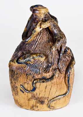 Simeon L. Bray, Evansville, Indiana, Temperance Snake Jug