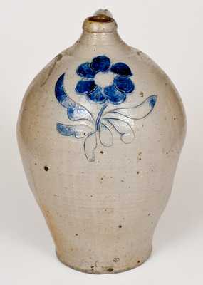 Fine Crolius Stoneware Jug with Incised, Coggled, and Impressed Floral Decoration