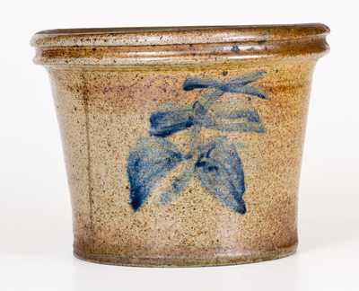 Unusual Ohio Decorated Stoneware Flowerpot
