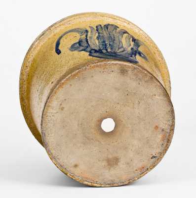 Unusual Ohio Decorated Stoneware Flowerpot