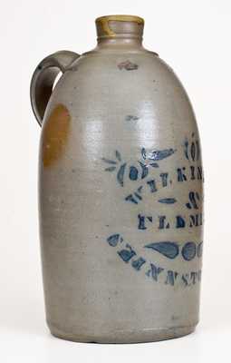 1 Gal. WILKINSON & FLEMING / SHINNSTON, W. VA Stoneware Jug