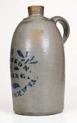 1 Gal. WILKINSON & FLEMING / SHINNSTON, W. VA Stoneware Jug