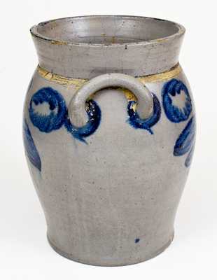 Rare 2 Gal. Loop Handled Baltimore, MD Stoneware Jar, circa 1820