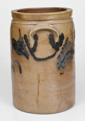 P. HERRMANN, Baltimore, MD Stoneware Jar with Floral Decoration