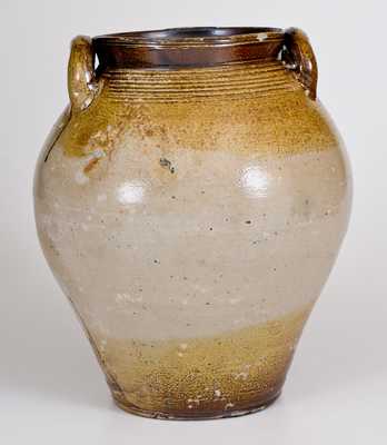 3 Gal. BOSTON Stoneware Jar with Iron-Oxide Decoration, early 19th century