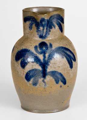 Baltimore Stoneware Pitcher with Floral Decoration, circa 1825