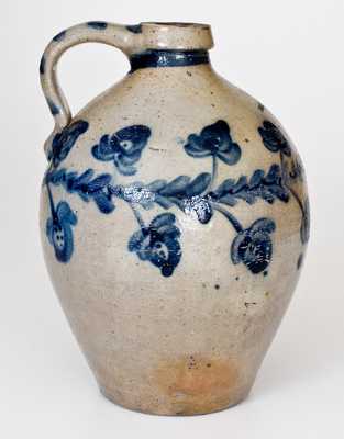 HENRY HERSHBERGER (Mogadore, Ohio) Stoneware Jug w/ Profuse Decoration