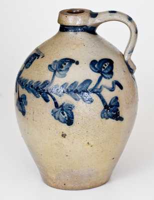 HENRY HERSHBERGER (Mogadore, Ohio) Stoneware Jug w/ Profuse Decoration