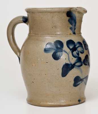 Half-Gallon Stoneware Pitcher with Floral Decoration, Baltimore, circa 1870