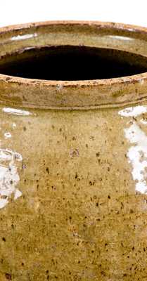 Unusual South Carolina Stoneware Lidded Jar with Impressed Mark