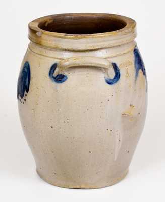 3 Gal. JOHN BELL / WAYNESBORO Stoneware Jar with Floral Decoration