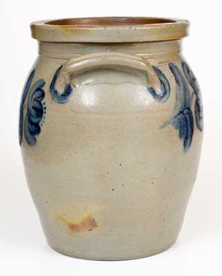 4 Gal. JOHN BELL / WAYNESBORO Stoneware Jar with Floral Decoration