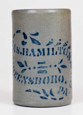 Small-Sized JAS. HAMILTON & CO. / GREENSBORO, PA Stoneware Canning Jar