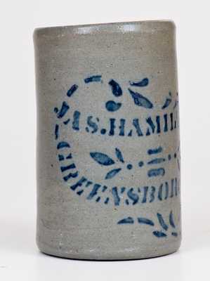 Small-Sized JAS. HAMILTON & CO. / GREENSBORO, PA Stoneware Canning Jar