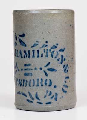 Small-Sized JAS. HAMILTON & CO. / GREENSBORO, PA Stoneware Canning Jar