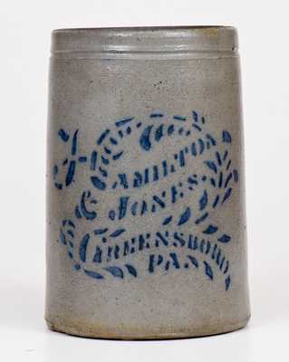 Small-Sized HAMILTON & JONES / GREENSBORO, PA Stoneware Canning Jar