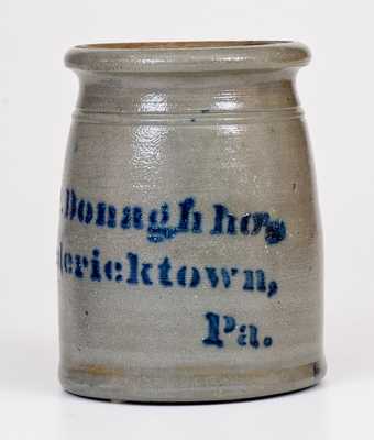 A. P. Donaghho / Fredericktown, PA Stoneware Canning Jar