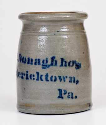 A. P. Donaghho / Fredericktown, PA Stoneware Canning Jar