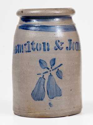 Hamilton & Jones (Greensboro, PA) Stoneware Pears Canning Jar