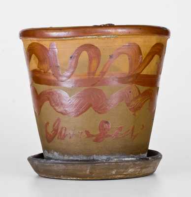 Outstanding Jane Lew, WV Tanware Flowerpot