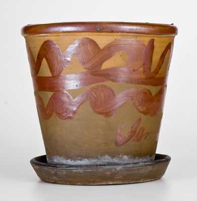 Outstanding Jane Lew, WV Tanware Flowerpot