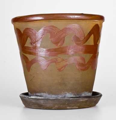 Outstanding Jane Lew, WV Tanware Flowerpot