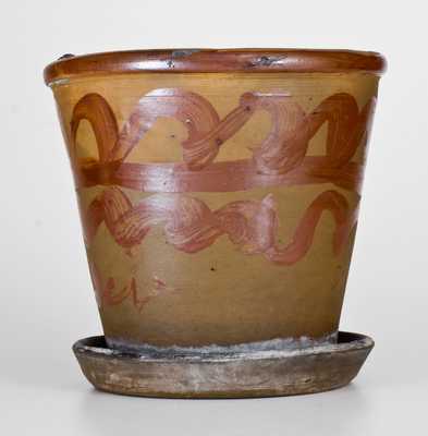 Outstanding Jane Lew, WV Tanware Flowerpot