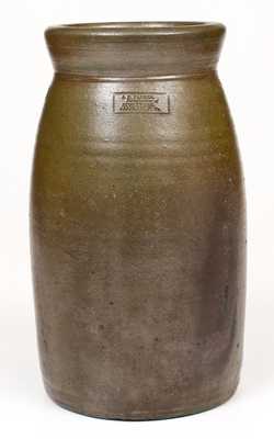 J. P. PARKER / Manufacturer of STONEWARE / JANE LEW, W. VA Stoneware Jar