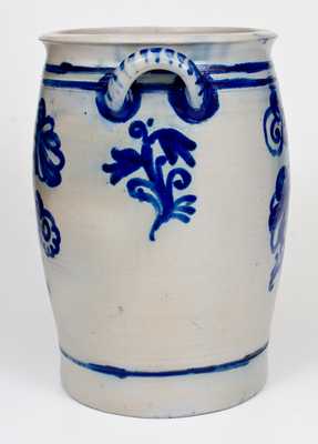 7 Liter Westerwald, Germany Stoneware Jar w/ Elaborate Floral Decoration