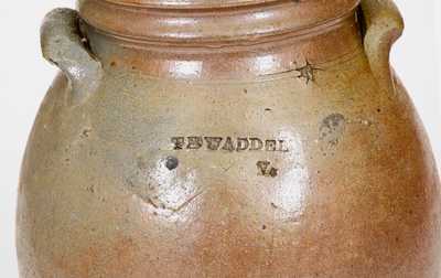T R WADDELL / Va, Alleghany Co., VA, Stoneware Jar